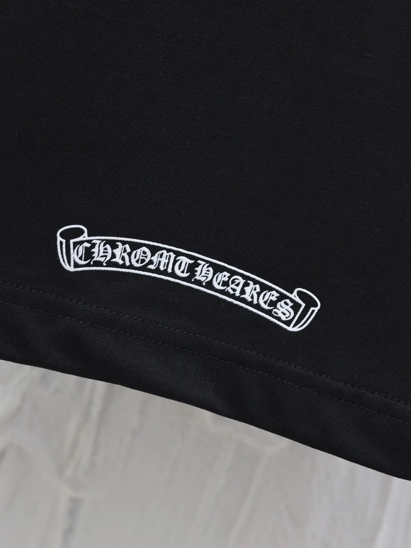 🅿️280 Chrome Hearts*/Chrome Hearts 25 new style Sanskrit letter printed short-sleeved T-shirt with collar Size: S/M/L